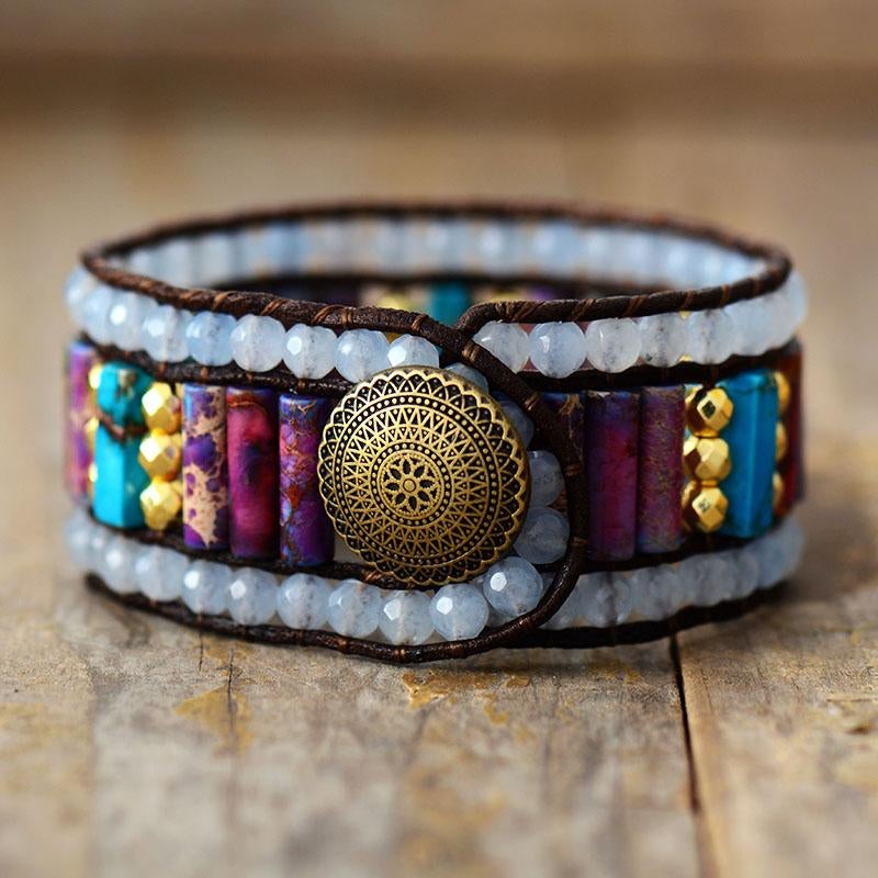 Pulsera De Jaspe De Varias Filas