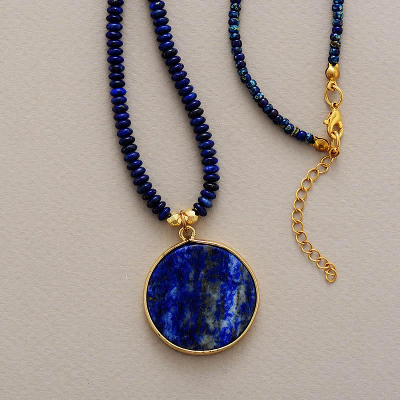 Collar  Exquisito De Lapis Redondo