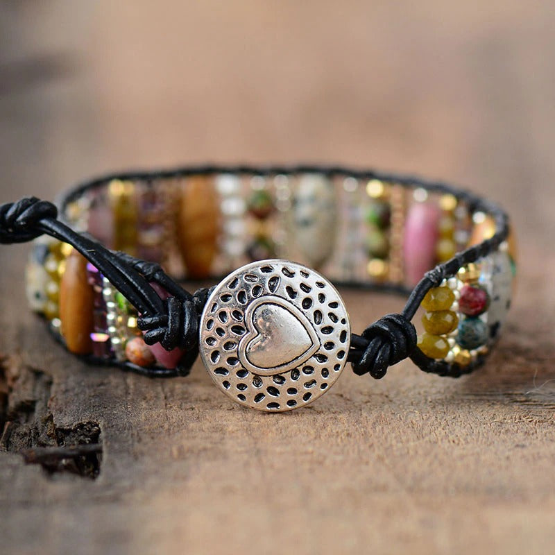 Pulsera Femenina De Jaspe Y Ágata GÉnesis