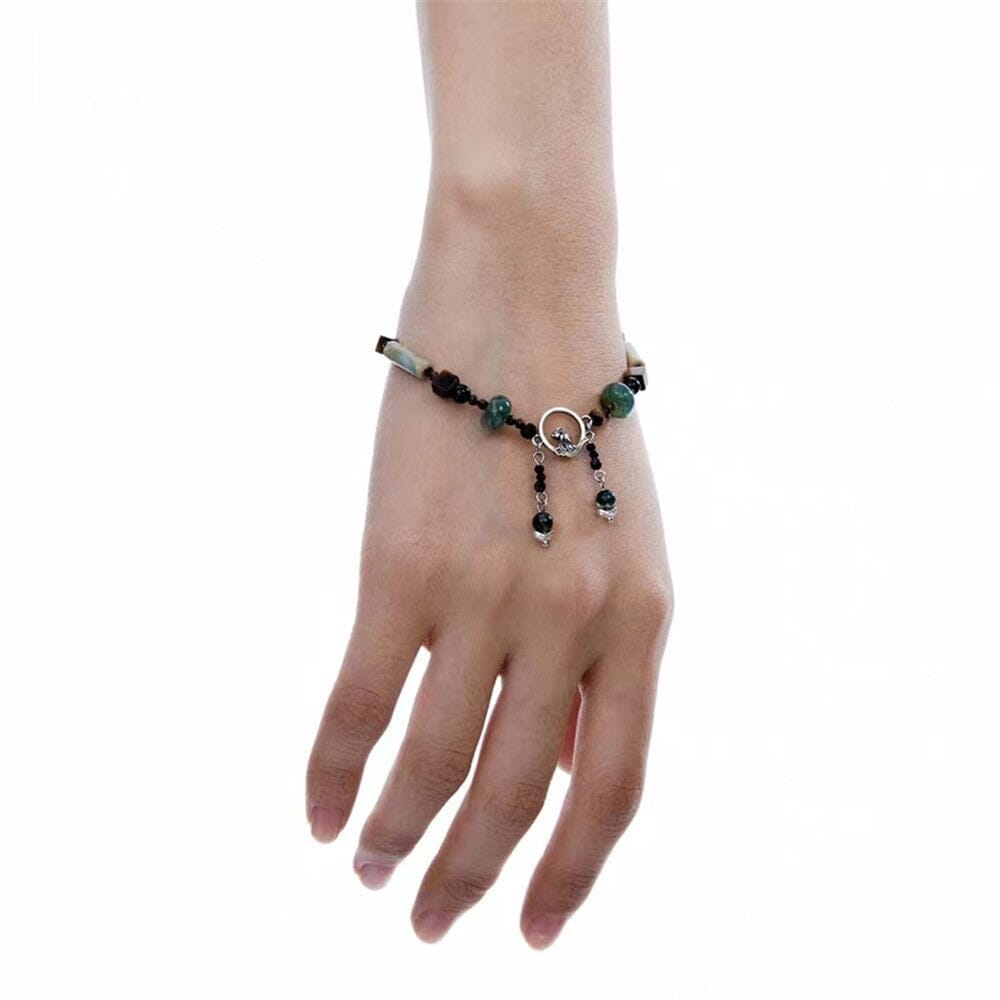 Pulsera Conejo De Piedras Naturales Nuevas Bendiciones