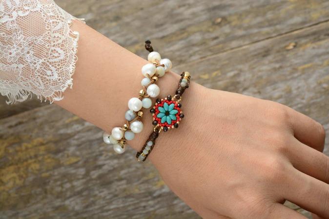 Pulsera Esplendor De Perlas De Agua Dulce