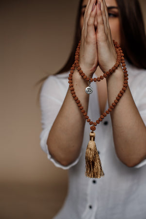 Collar Rudraksha Japa Mala Poderoso  Para La  MeditaciÓn