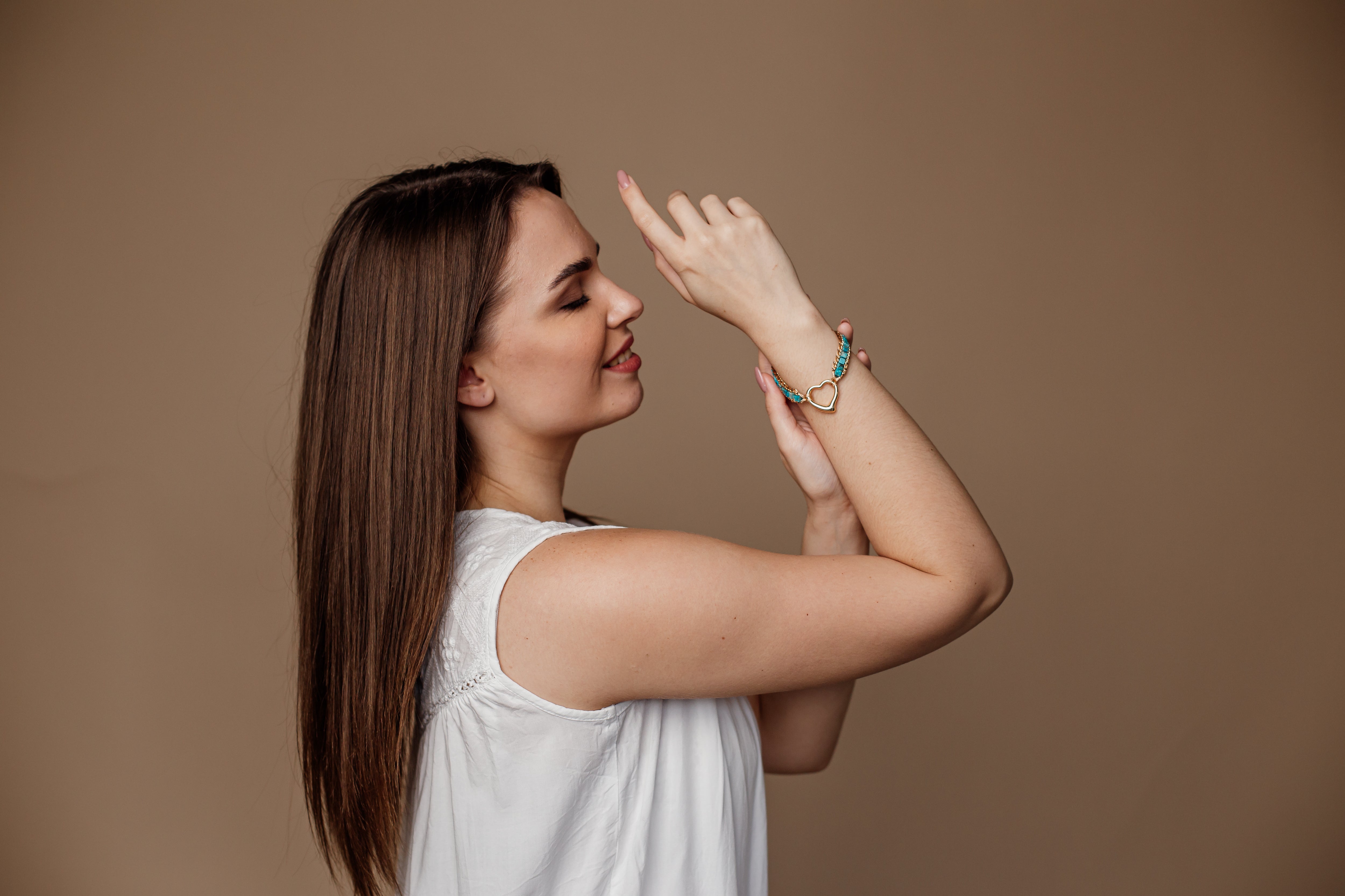 Pulsera De Cuentas De Jaspe CorazÓn Suave