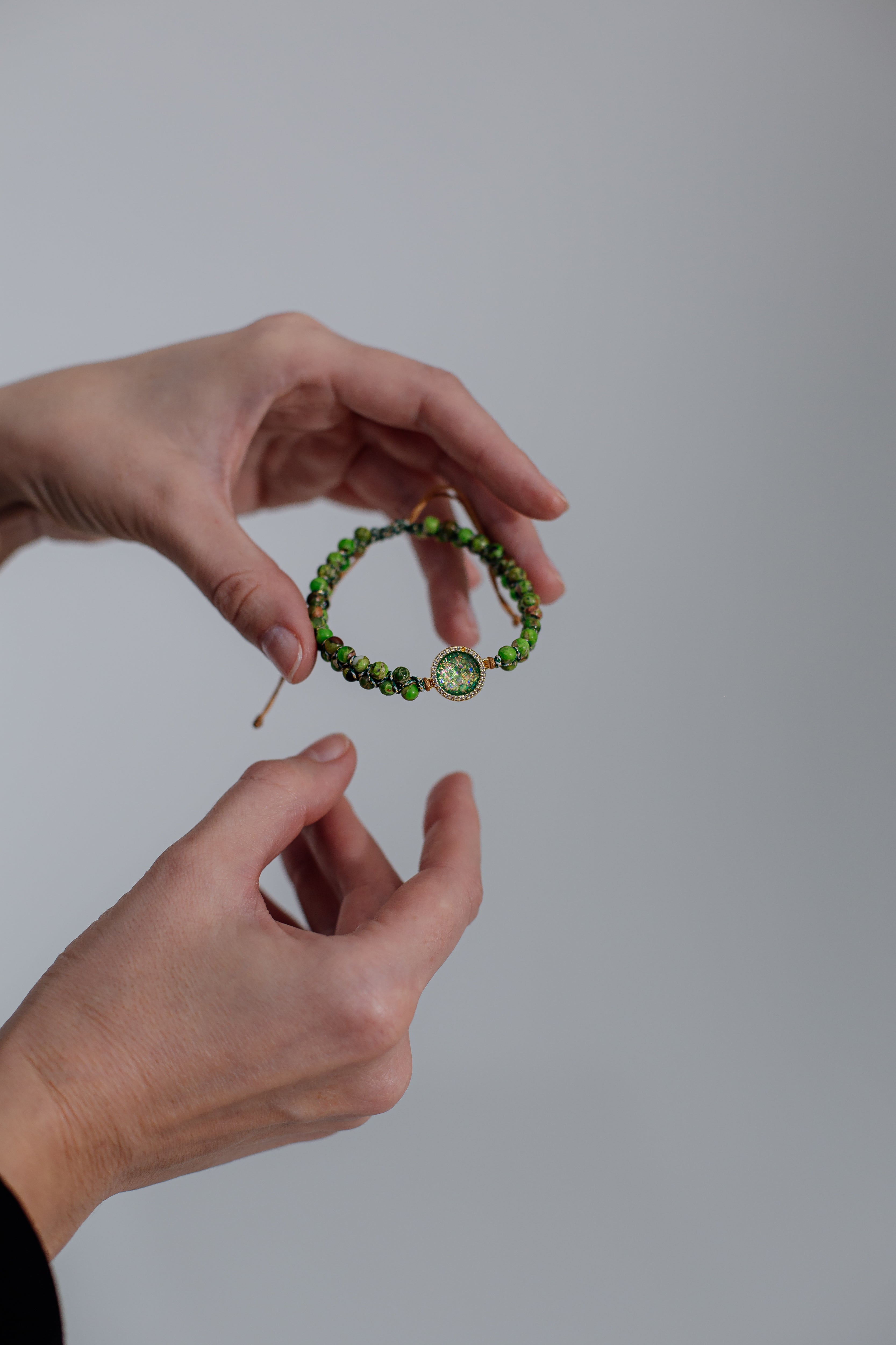 Pulsera De Ópalo Con Cuentas Sinergia De La Tierra