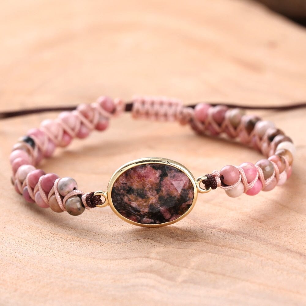 Pulsera  Divina  Trenzada Femenina Rosa