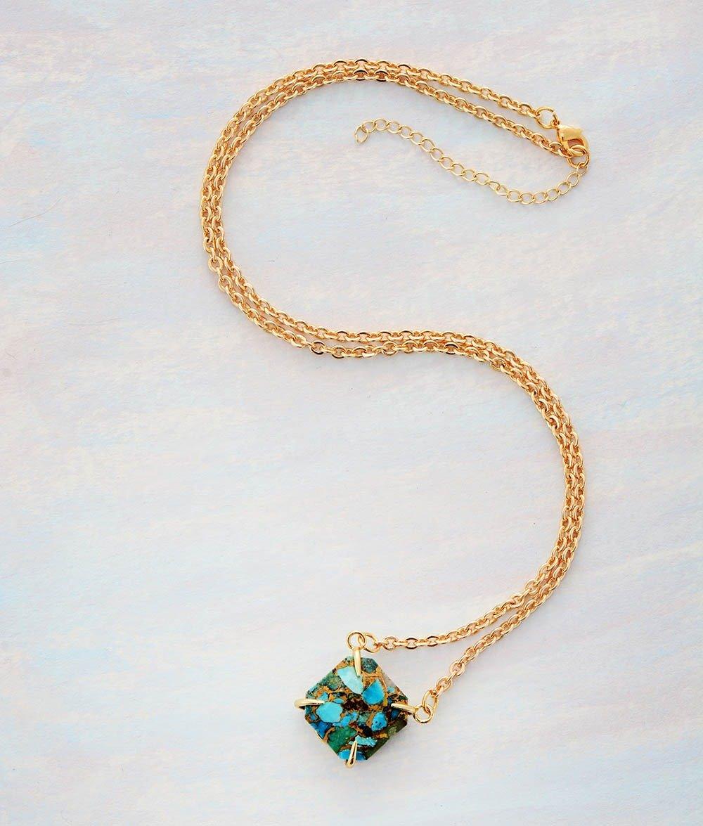 Collar Colgante Bijou De Turquesa Empoderadora